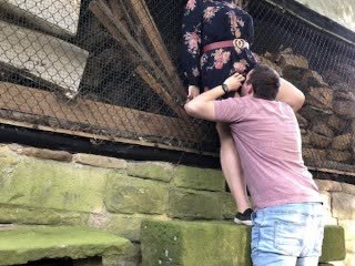 Nadržaný nemecký párik na skrytom mieste